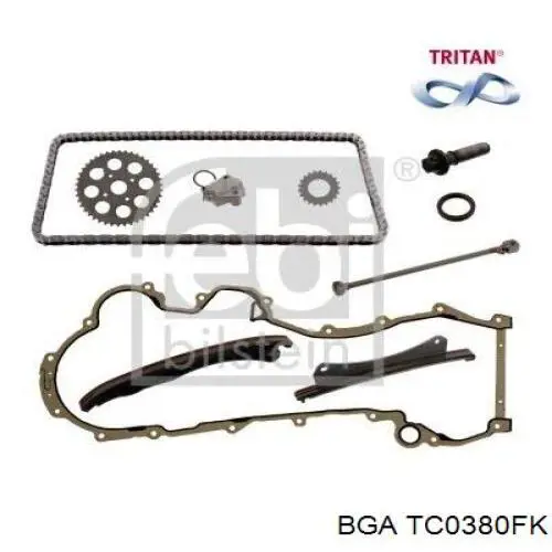 Комплект цепи ГРМ TC0380FK BGA