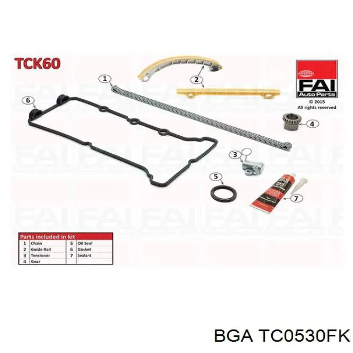 Kit de cadenas de distribución TC0530FK BGA