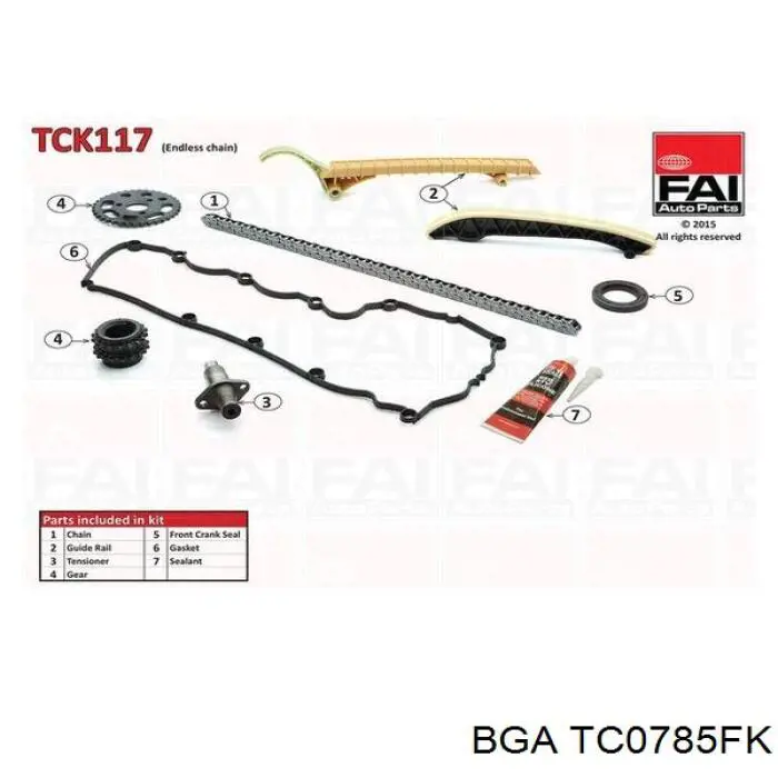 Купить TC0785FK BGA Цепь ГРМ верхняя, комплект