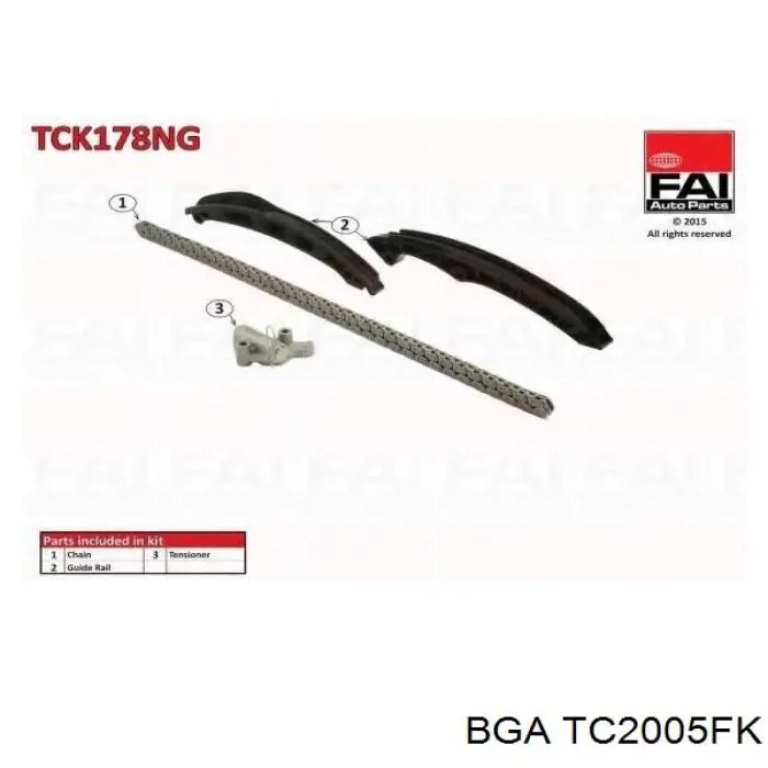 Комплект цепи ГРМ TC2005FK BGA