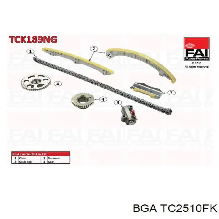 Ремкомплект ГРМ BGA TC2510FK цена, от 140.68 USD