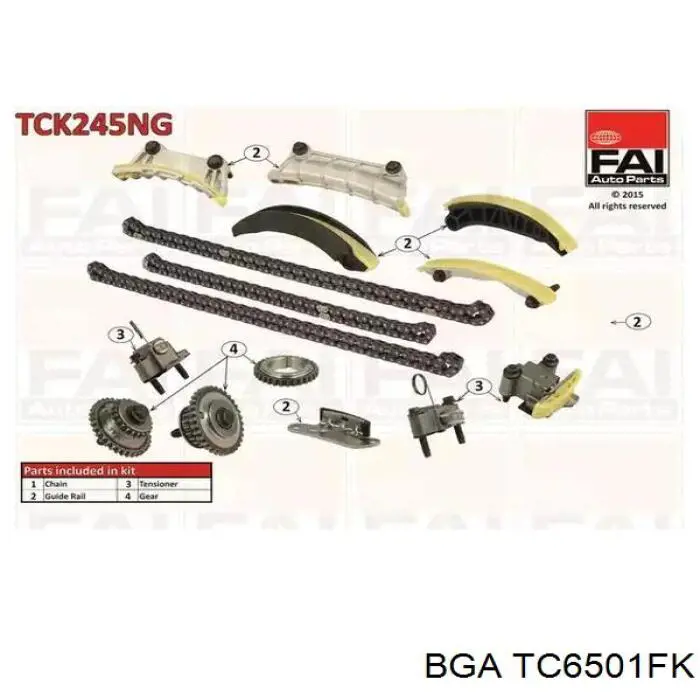 Купить 2182956 Opel Цепь ГРМ верхняя, комплект