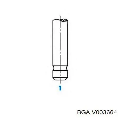 Выпускной клапан V003664 BGA