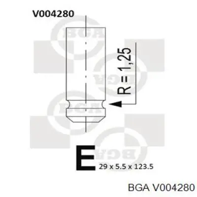 V004280 BGA клапан выпускной