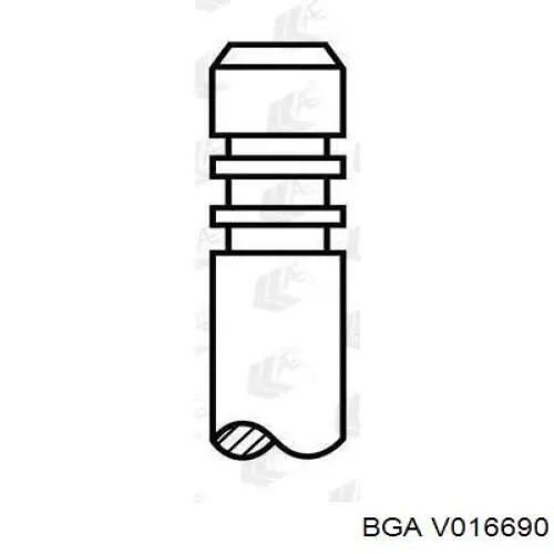 Впускной клапан V016690 BGA