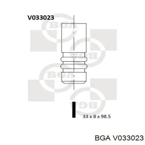 V033023 BGA клапан выпускной