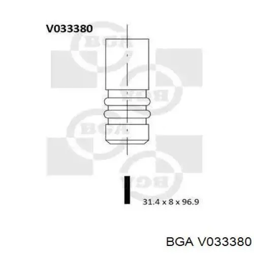 Клапан выпускной BGA V033380