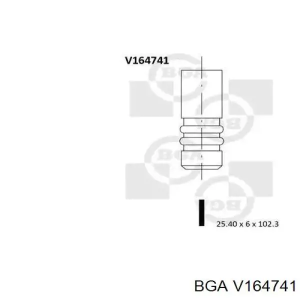 Выпускной клапан V164741 BGA