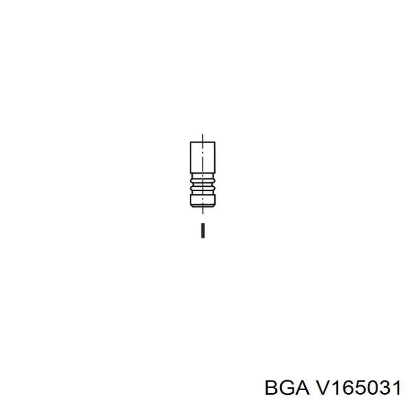 Клапан випускний V165031 BGA