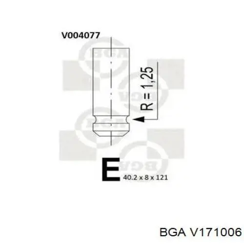 Впускной клапан 1079032 Intervalves
