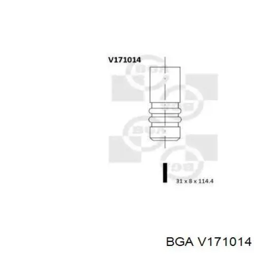 Выпускной клапан двигателя BGA V171014 цена, от 5.35 USD