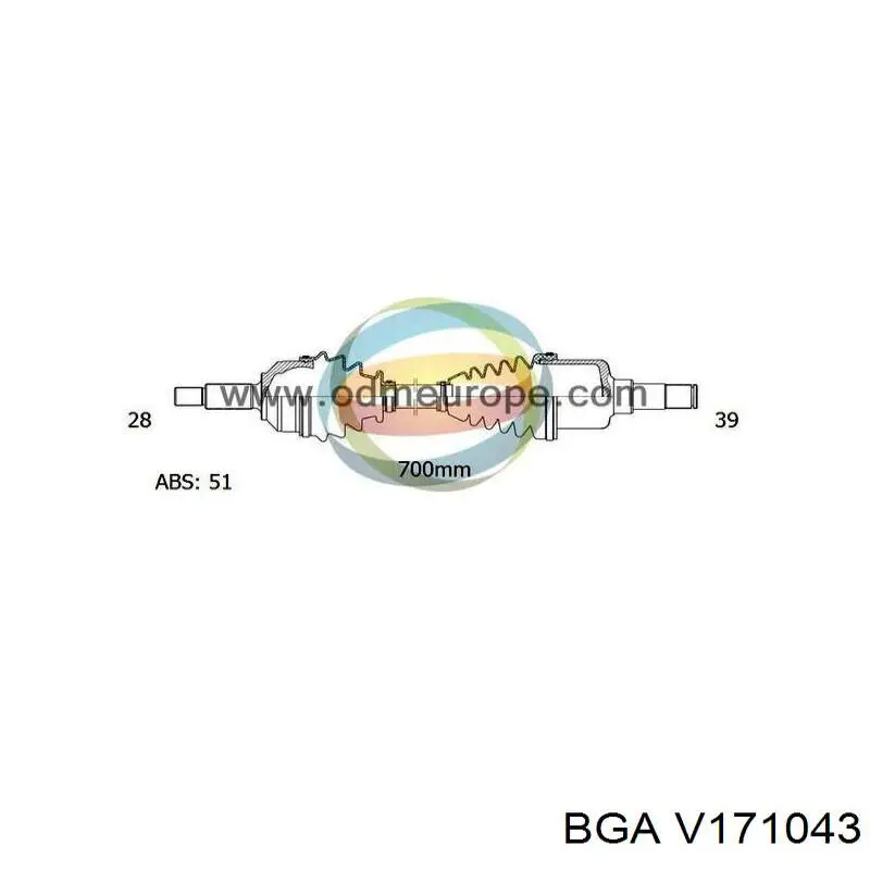 Клапан выпускной BGA V171043
