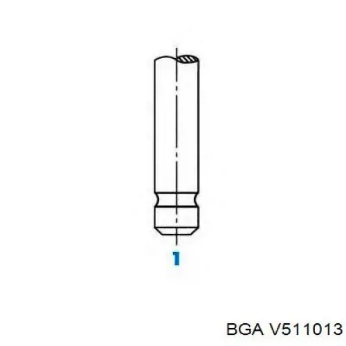 Клапан впускной BGA V511013 цена, от 3.33 USD