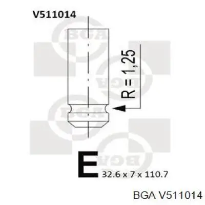 Выпускной клапан двигателя BGA V511014 цена, от 3.14 USD
