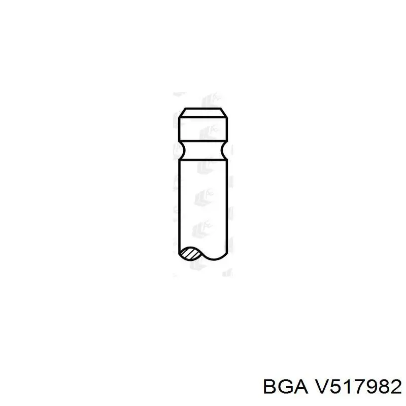 V517982 BGA клапан впускной