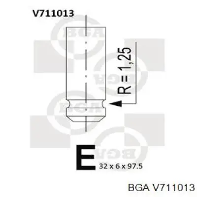 Впускной клапан V711013 BGA