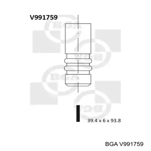 Купить V991759 BGA Впускной клапан