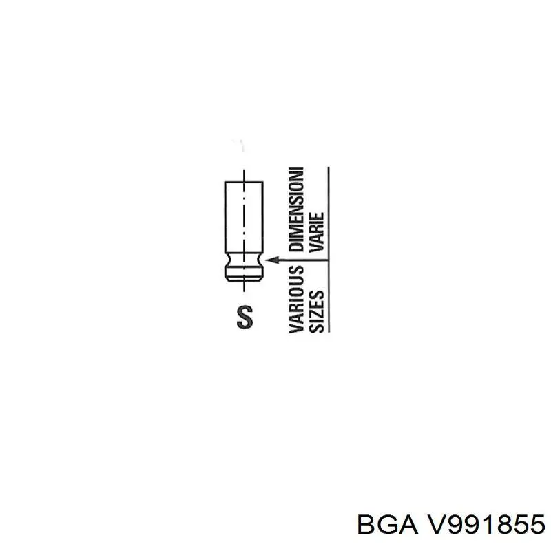 Клапан впускной BGA V991855 цена, от 4.35 USD