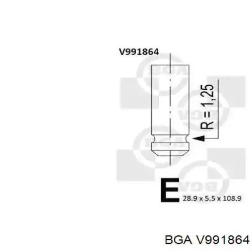 V991864 BGA válvula de escape