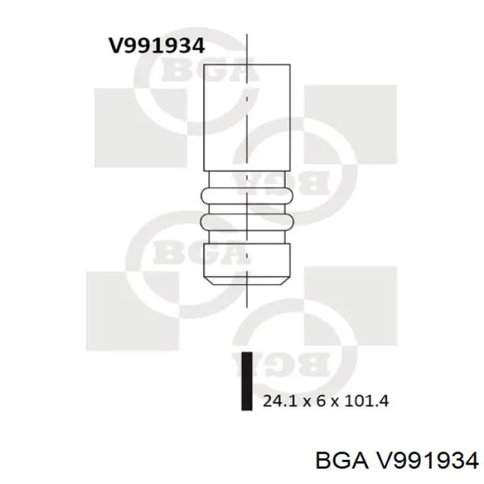V991934 BGA клапан выпускной