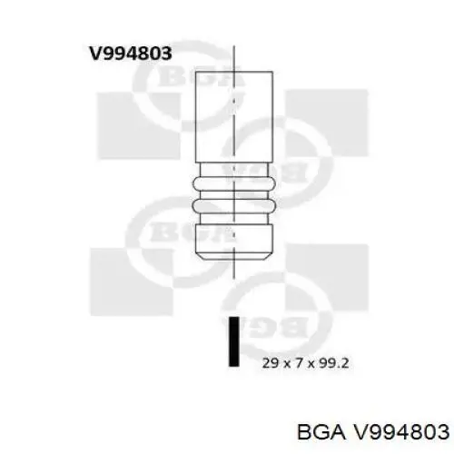 V994803 BGA клапан выпускной