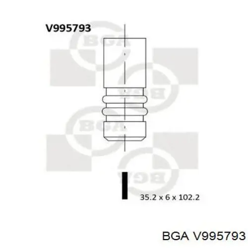 641063 Opel клапан впускной