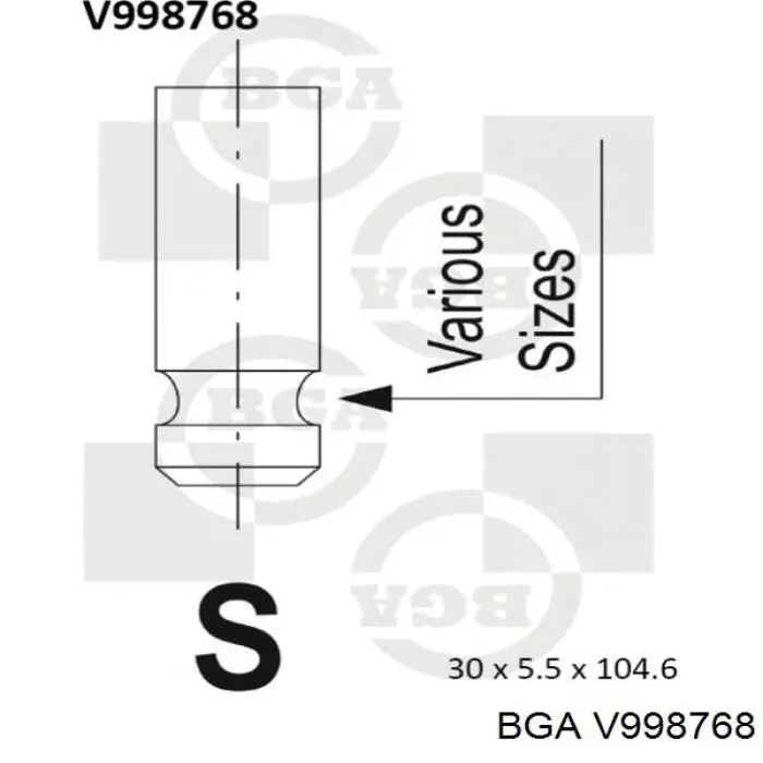Купить V998768 BGA Выпускной клапан
