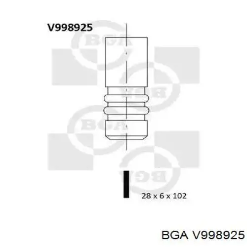 V998925 BGA клапан выпускной