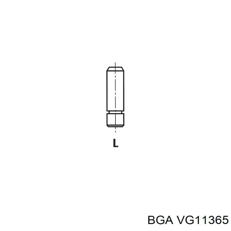 Направляюча клапана, впускного VG11365 BGA
