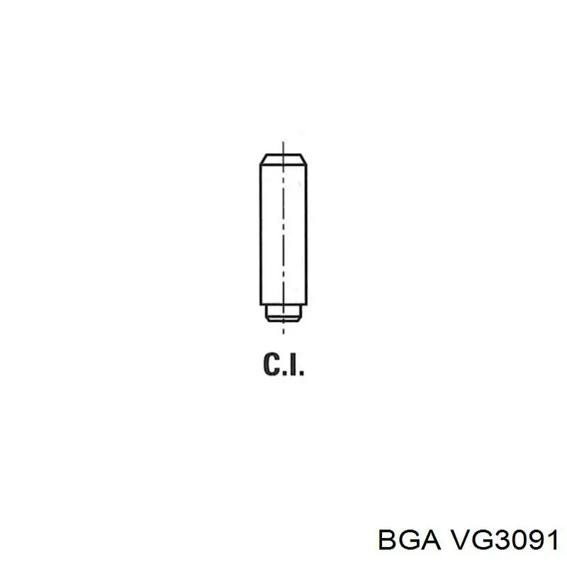 881045 MVI направляющая клапана впускного