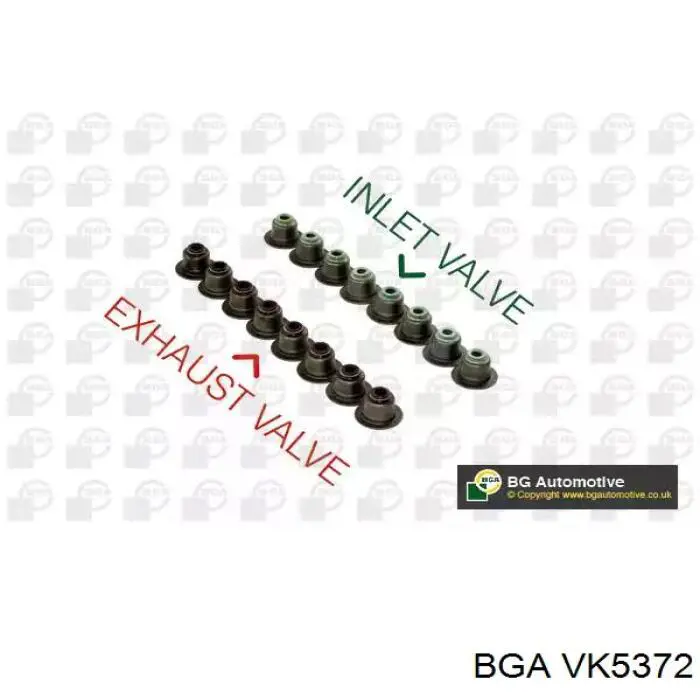 VK5372 BGA сальник клапана (маслосъемный, впуск/выпуск)