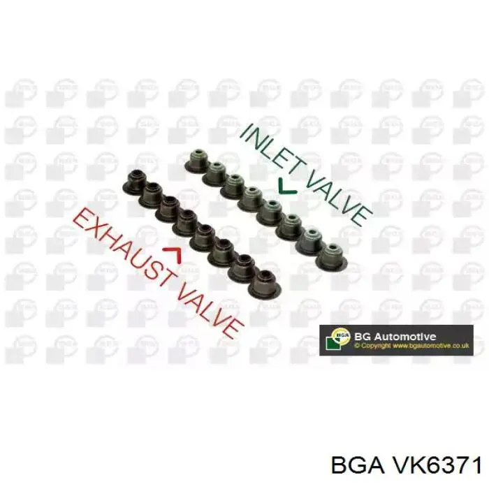 VK6371 BGA сальник клапана (маслосъемный, впуск/выпуск, комплект на мотор)