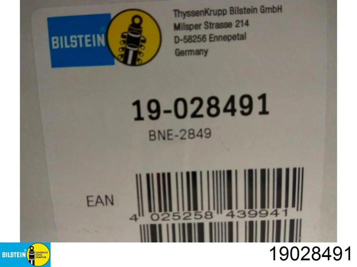 Амортизатор задний 19028491 Bilstein