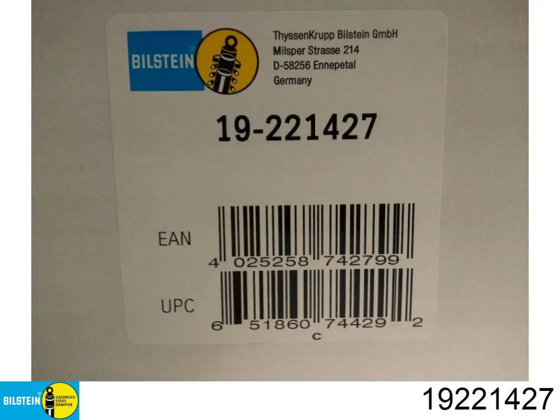 Задний амортизатор Bilstein 19221427