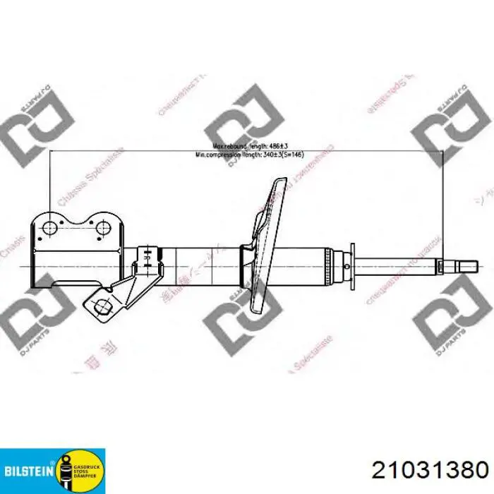 Купить 21031380 Bilstein Амортизатор передней подвески