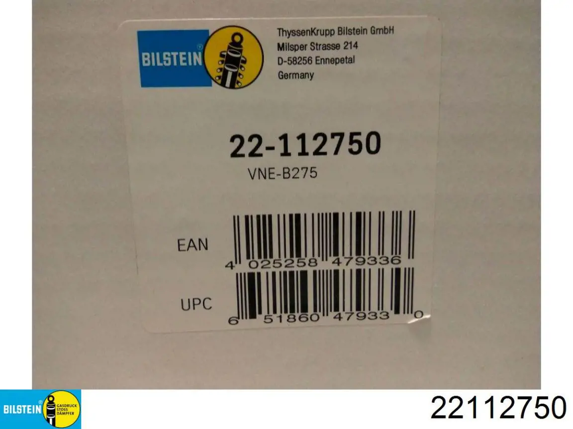 Амортизатор подвески передний левый Bilstein 22112750 цена, от 78.02 USD