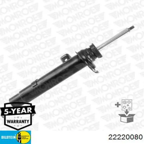 Amortiguador delantero 22220080 Bilstein