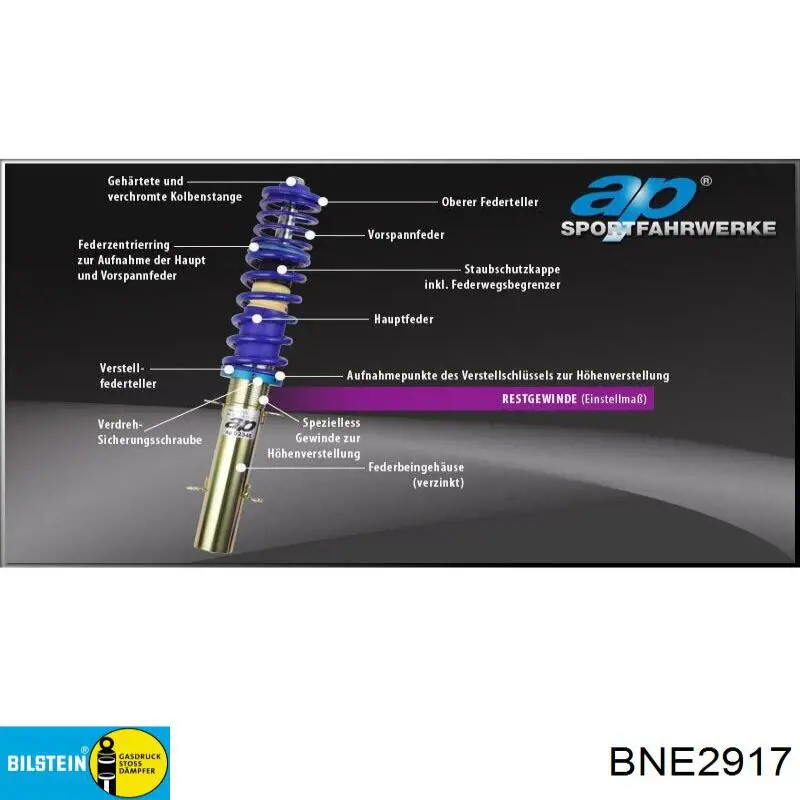 Задний амортизатор Bilstein BNE2917