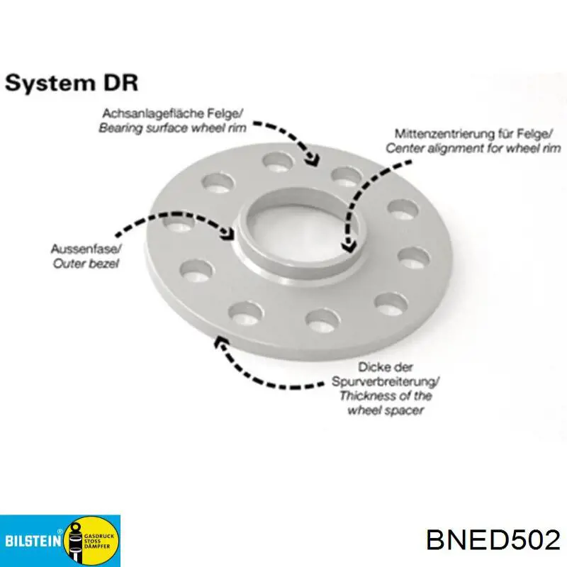 Купить BNED502 Bilstein Амортизатор задней подвески