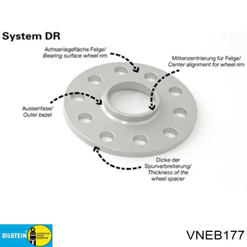 Амортизатор подвески передний левый Bilstein VNEB177 цена, от 64.70 USD