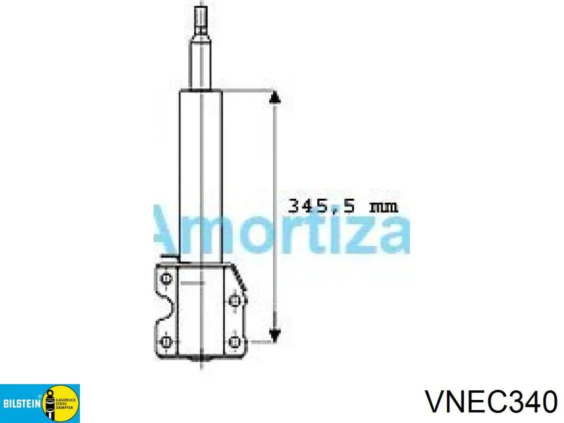 Стойка амортизатора передняя Bilstein VNEC340 цена, от 52.71 USD