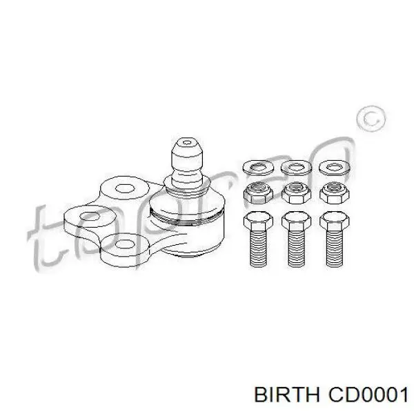 Нижняя правая шаровая опора Birth CD0001 цена, от 12.07 USD