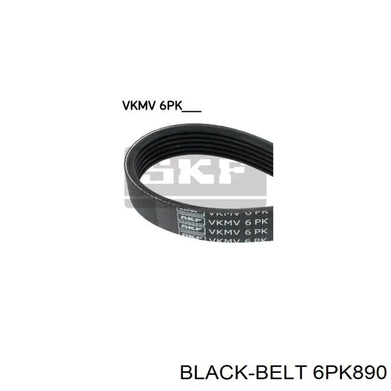 Ремень генератора 6PK890 Black Belt