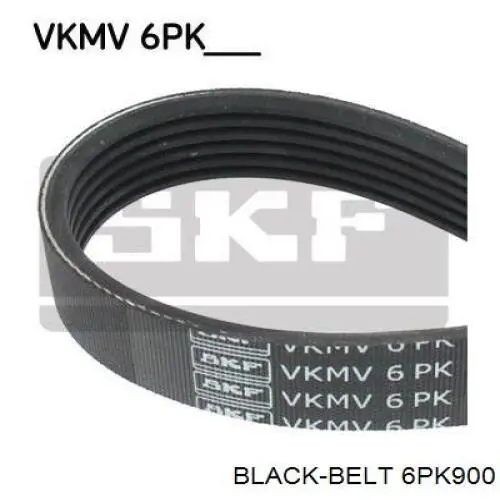 6PK900 Black Belt ремень генератора