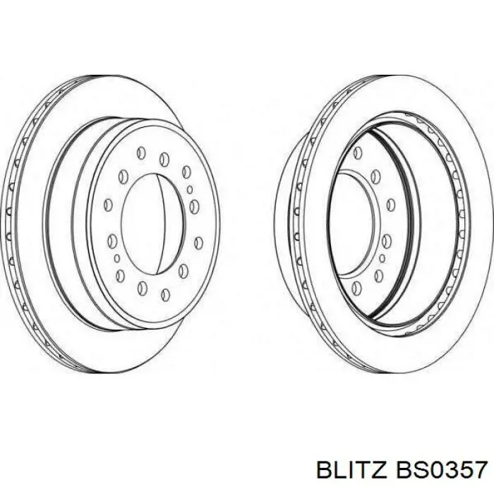 Тормозные диски BS0357 Blitz