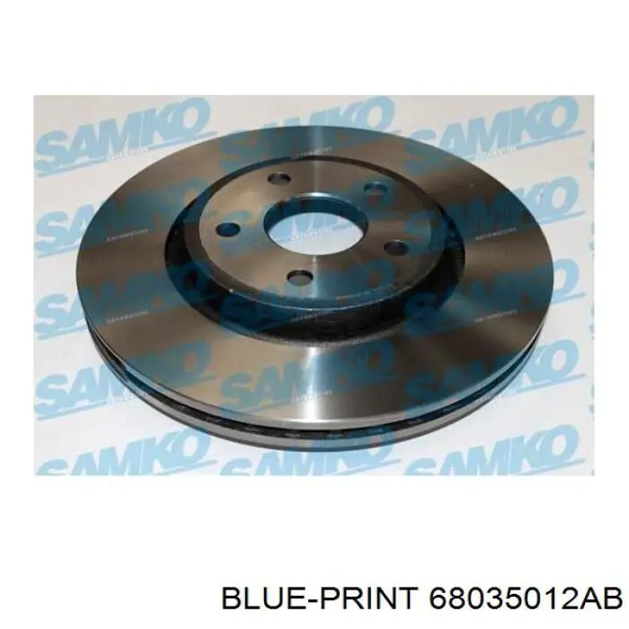 Передние тормозные диски 68035012AB Blue Print