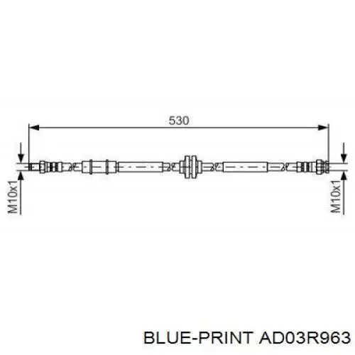 Купить AD03R963 Blue Print Ремень генератора