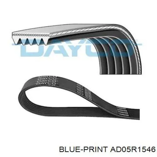 Купить AD05R1546 Blue Print Ремень генератора