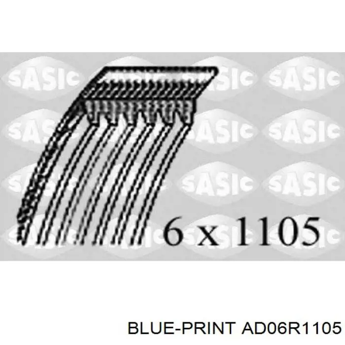 Купить AD06R1105 Blue Print Ремень генератора
