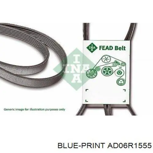 Ремень кондиционера Blue Print AD06R1555